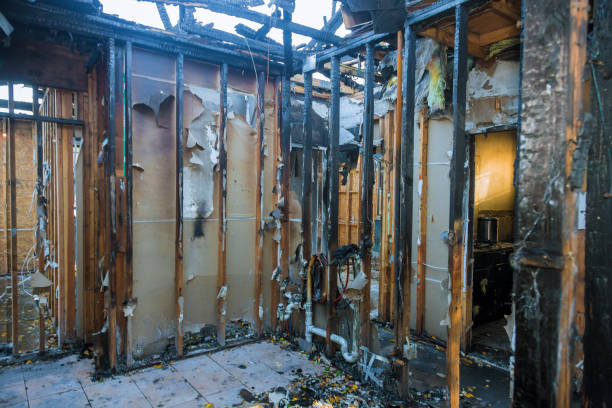Professional Fire Damage Restoration technician working in Liberty Hill, TX